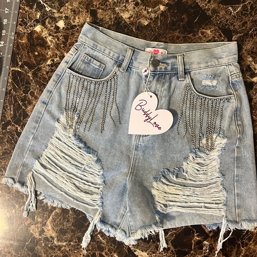 BuddyLove Elvis Light Jean shorts size S new with tags